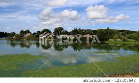 小泉公園大潟的夏日天空 128105648
