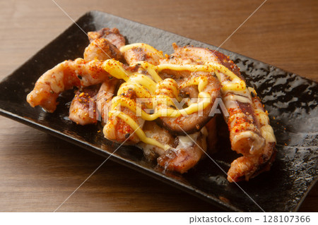 Grilled squid ears Grilled squid ears 128107366