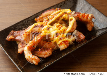 Grilled squid ears Grilled squid ears 128107368