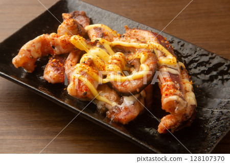 Grilled squid ears Grilled squid ears 128107370