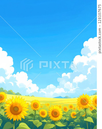 Sunflower and blue sky 128107675