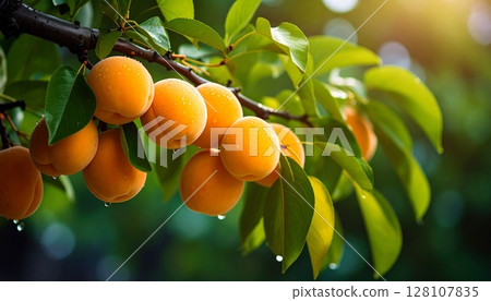 Apricot fruit 128107835