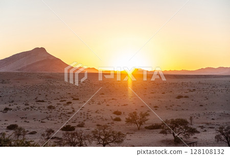 The Namibian Desert near Cha-re The Namibian Desert near Cha-re 128108132