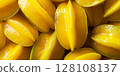 Star fruit carambola or star apple background , healthy fruit food  128108137