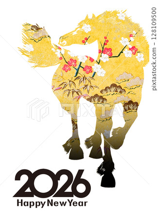 2026年新年賀卡 2026年新年賀卡 128109500