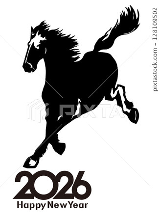 2026年新年賀卡 2026年新年賀卡 128109502