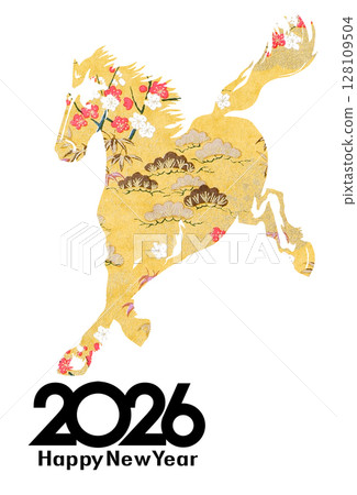 2026年新年賀卡 2026年新年賀卡 128109504