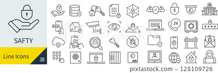 安全圖示集 安全圖示集 128109726