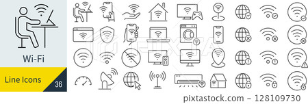 Wi-Fi 圖示集 Wi-Fi 圖示集 128109730