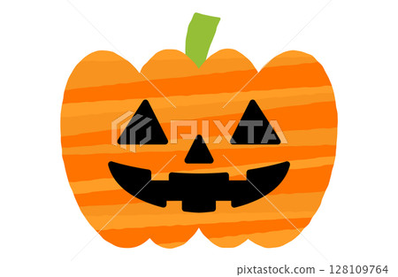 Halloween pumpkin vector illustration 128109764