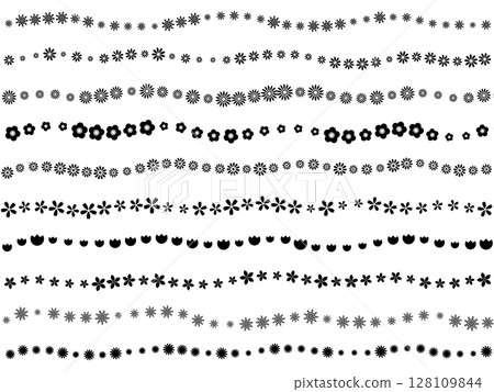 裝飾邊框〈花〉 D-1 裝飾邊框〈花〉 D-1 128109844