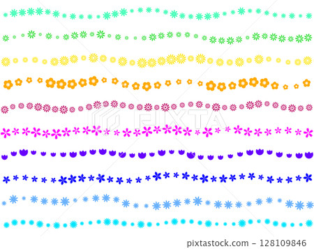 裝飾邊框〈花〉 D-3 128109846