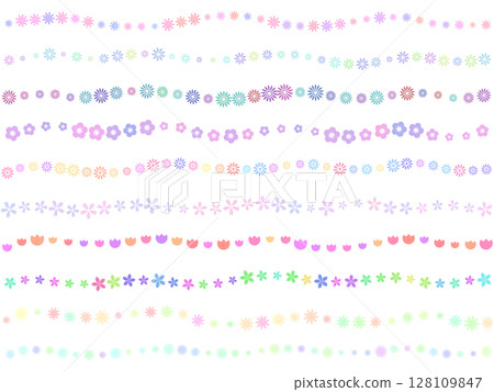 裝飾邊框〈花〉 D-4 128109847