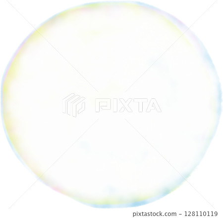 Watercolor soap bubble illustration 128110119