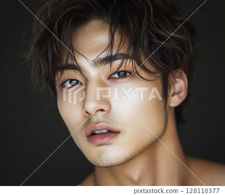 Young Asian man with beard Young Asian man with beard 128110377