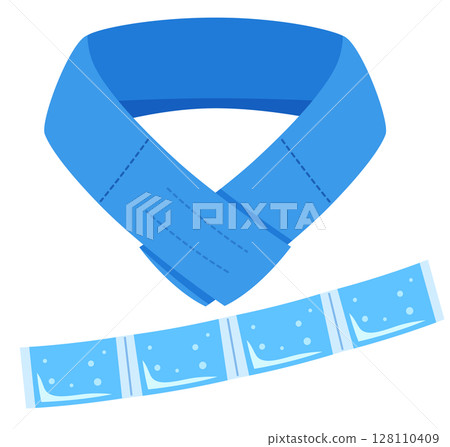 Neck cooler, heat stroke prevention, cool neck ring Neck cooler, heat stroke prevention, cool neck ring 128110409