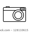 camera simple icon 128110615