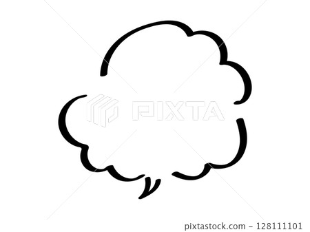 簡單的手繪對話泡泡素材 128111101