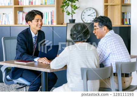 Senior consultation desk Senior consultation desk 128111193