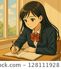 正在學習的女孩 128111928