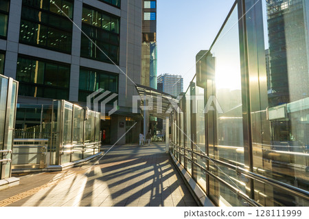 A view of the high-rise buildings of Shiodome Shiosite in Minato Ward, Tokyo 128111999