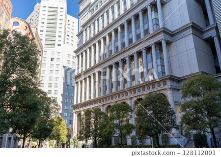 Scenery of Italian town in Shiodome, Minato-ku, Tokyo Scenery of Italian town in Shiodome, Minato-ku, Tokyo 128112001