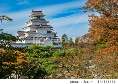 Aizuwakamatsu Castle, located in Otemachi, Aizuwakamatsu City, Fukushima Prefecture, was the site of the siege battle during the Boshin War. Aizuwakamatsu Castle, located in Otemachi, Aizuwakamatsu City, Fukushima Prefecture, was the site of the siege battle during the Boshin War. 128113113
