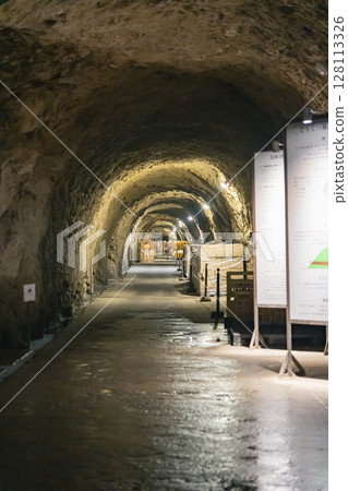 Underground sake cellar 128113326