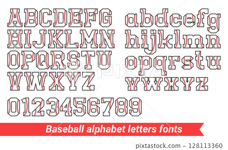 Baseball alphabet letters fonts Baseball alphabet letters fonts 128113360