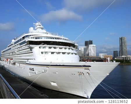 Asuka III anchored at Osanbashi Pier 128113652