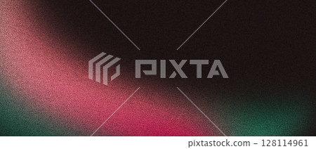 Abstract noise gradient in pink and green with dark background 128114961