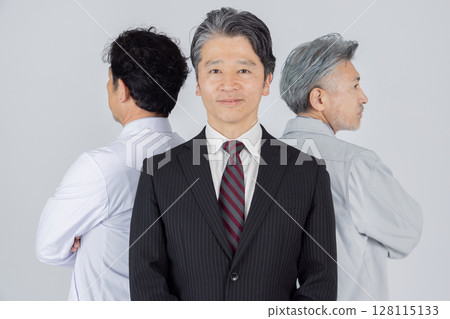 Middle-aged men with various occupations 128115133