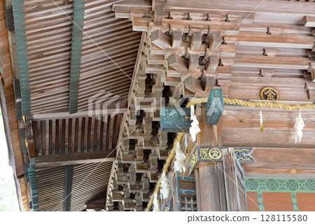 香川縣金刀比羅神社拜殿的閣樓椽子和椽子 - 2 香川縣金刀比羅神社拜殿的閣樓椽子和椽子 - 2 128115580