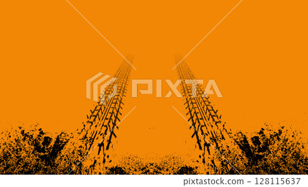 Off-road style tire track texture Off-road style tire track texture 128115637