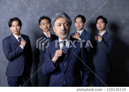 Front view of a cool suit man who is a president or manager Front view of a cool suit man who is a president or manager 128116130