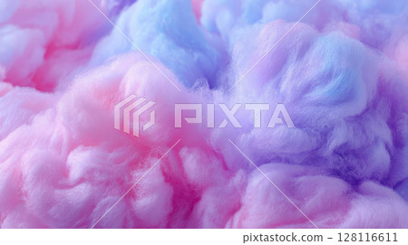 Cotton candy background in pastel colors, minimal texture, airy wallpaper 128116611