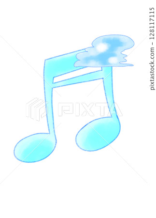帶有雲朵的音符 帶有雲朵的音符 128117115