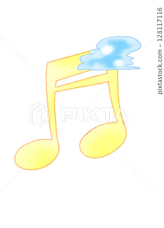 帶有雲朵的音符 帶有雲朵的音符 128117116