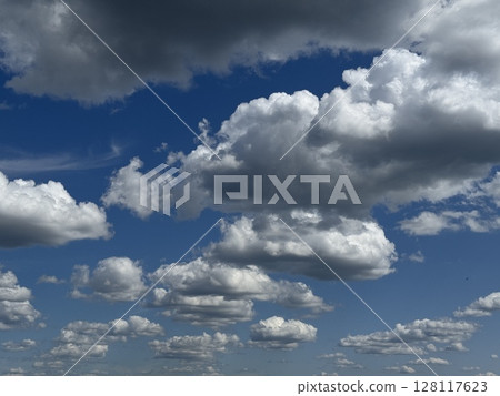 Blue sky, cloudy sky 4k video. High quality photo Blue sky, cloudy sky 4k video. High quality photo 128117623