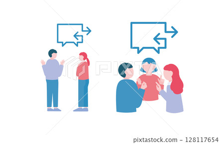 雙向溝通圖 128117654