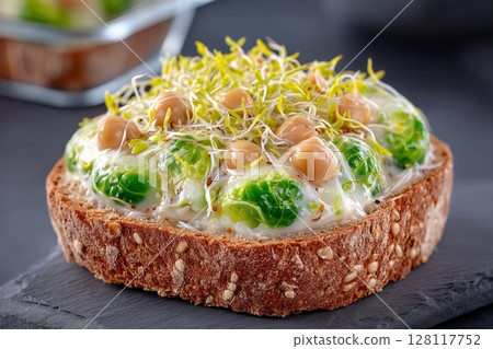 Organic sprout trays for growing microgreens in urban farming using a rack system 128117752