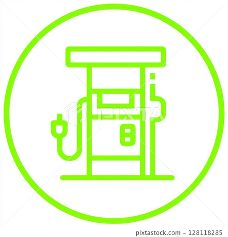 A charging station is symbolized by the iws38 IconWebsiteSimple iws, which features a green icon circle web symbol, and is referred to in German as E-Tankstelle Ladestation Zeichen in grün, with the A charging station is symbolized by the iws38 IconWebsiteSimple iws, which features a green icon circle web symbol, and is referred to in German as E-Tankstelle Ladestation Zeichen in grün, with the 128118285