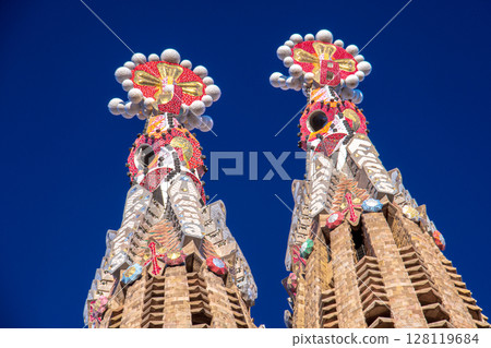 西班牙巴塞隆納的旅遊風景 128119684