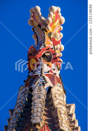 Tourist scenery in Barcelona, Spain Tourist scenery in Barcelona, Spain 128119686