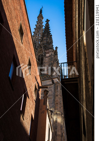 Barcelona, Spain: A city dotted with Gaudi architecture 128119941