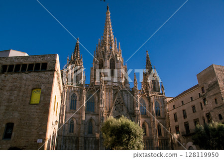Barcelona, Spain: A city dotted with Gaudi architecture 128119950