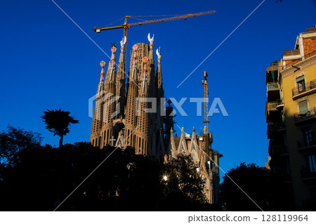 Barcelona, Spain: A city dotted with Gaudi architecture 128119964