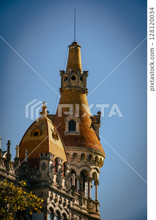 Gaudi architecture in Barcelona, Spain Gaudi architecture in Barcelona, Spain 128120034