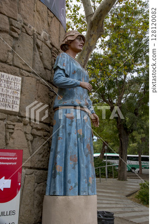 Gaudi architecture in Barcelona, Spain 128120082