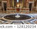 The Pieta Carrara marble sculpture by Michelangelo Buonarroti in Saint Peter's Basilica, Vatican City. May 12, 2025 128120234